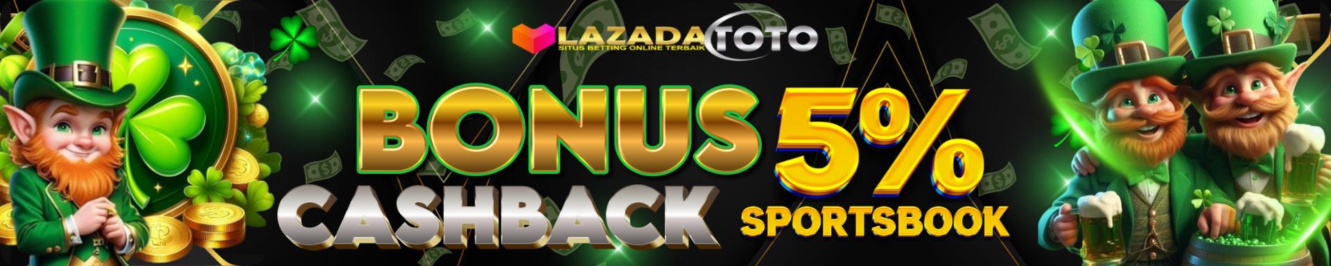 BONUS CASHBACK 5%